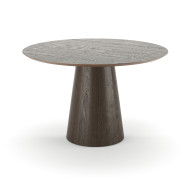 Стол обеденный Simba круглый, цвет орех темный