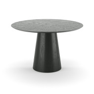 Стол обеденный Simba круглый, цвет дуб черный