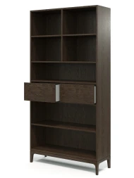 Стеллаж Fredo 2, цвет орех темный