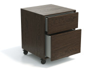 Тумба Fredo 2.1 для письменных/ компьютерных столов, цвет орех темный