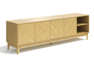 ТВ- тумба Remi 4.1 с открытыми полками, цвет дуб натуральный